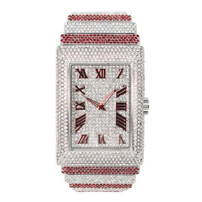 Urban Iced-Out 46mm Chandelier Metal Band Watch - 9832-MB