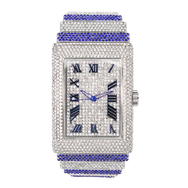 Urban Iced-Out 46mm Chandelier Metal Band Watch - 9832-MB