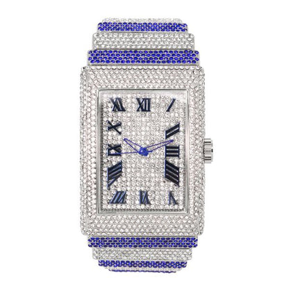 Urban Iced-Out 46mm Chandelier Metal Band Watch - 9832-MB