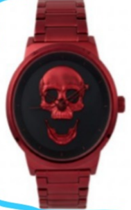 Classic Skull Metal Band Watch - 10026-MB