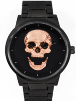 Classic Skull Metal Band Watch - 10026-MB