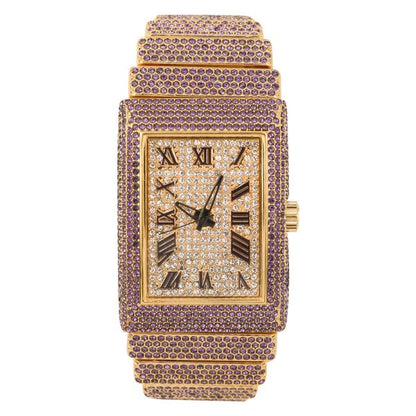 Urban Iced-Out 46mm Chandelier Metal Band Watch - 9832L-MB