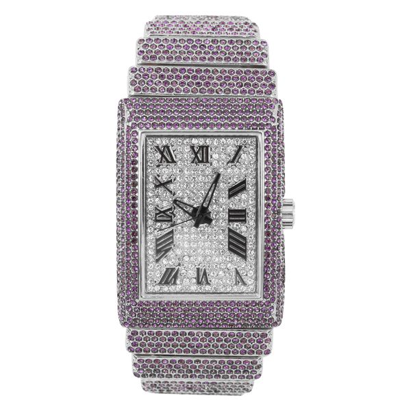 Urban Iced-Out 46mm Chandelier Metal Band Watch - 9832L-MB
