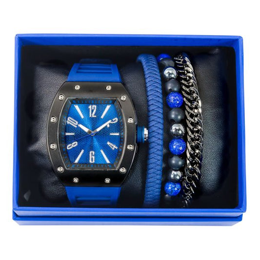 Watch and 3on Beaded Bracelet Gift Set - WBR-305