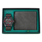 Men's Classic Leather Band Watch and Wallet Gift Set - WWS-9379