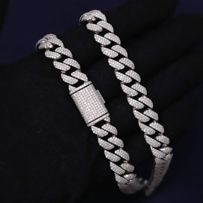 Silver chain bracelet on a dark background