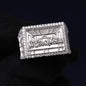 Iced 2.62CT Moissanite Last Supper Ring in Premium Sterling Silver