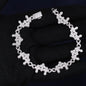 Iced Out 4.22CT Moissanite Triple Cross Link Bracelet in Premium Sterling Silver