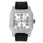 Urban 45mm Iced Out Square Watch - 7747B-SB