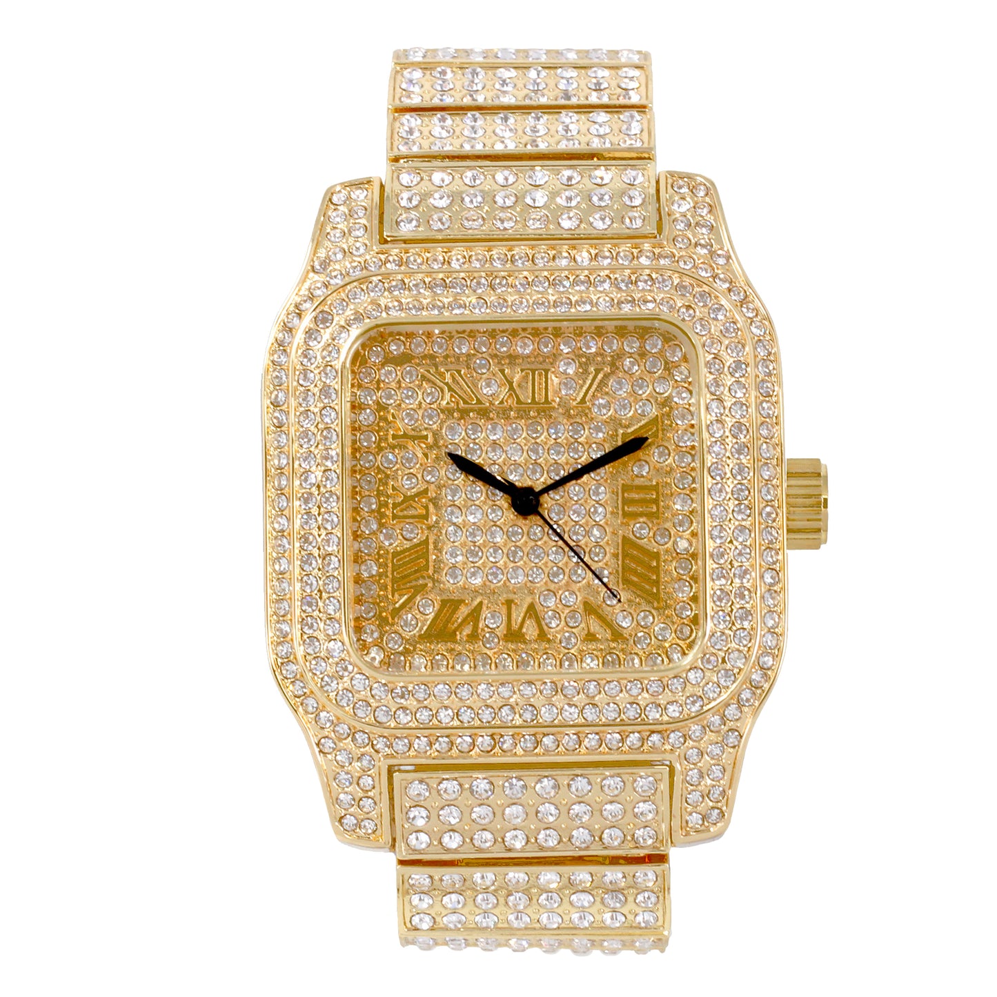 Urban 45mm Iced Out Square Watch - 7967-MB