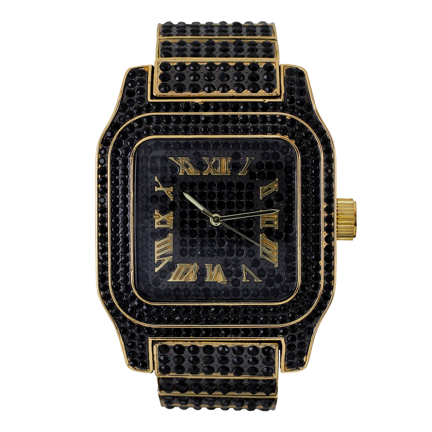 Urban 45mm Iced Out Square Watch - 7967-MB