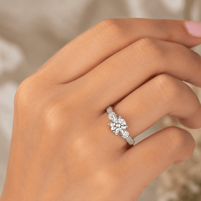 Iced Out 2.96ct Moissanite Round Cut Three Stone Ring in Premium Sterling Silver