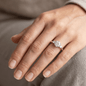 Iced Out 1.02CT Moissanite Round Three Stone Ring in Premium Sterling Silver