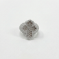 Iced Out 6.71CT Moissanite Flared Baguette Cross Ring in Premium Sterling Silver