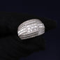 Iced Out 2.88CT Moissanite Baguette Ring in Premium Sterling Silver