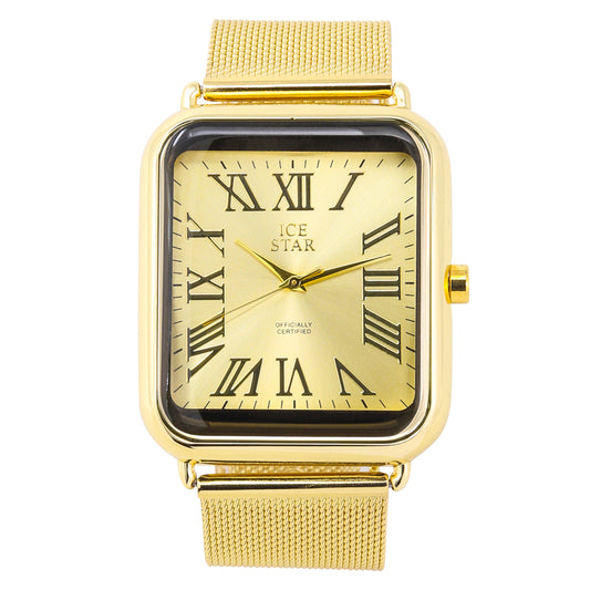 Classic 39mm Square Mesh Band Watch - 8382-MS