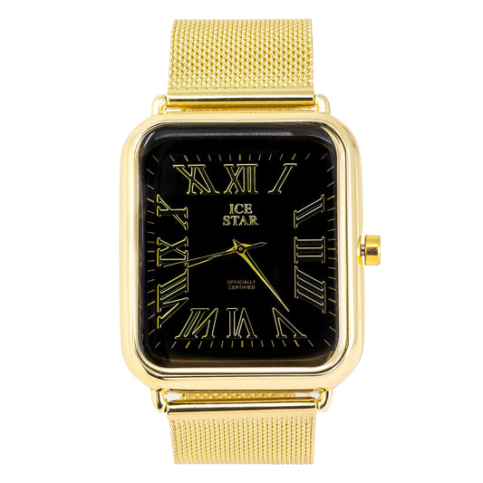 Classic 39mm Square Mesh Band Watch - 8382-MS