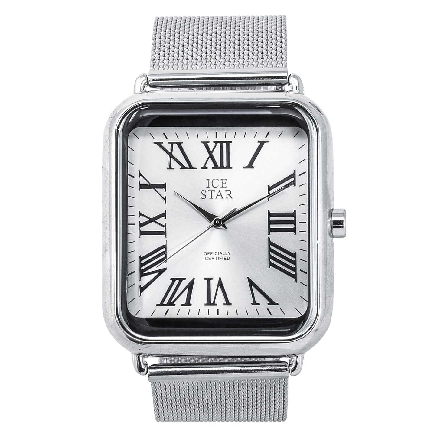 Classic 39mm Square Mesh Band Watch - 8382-MS