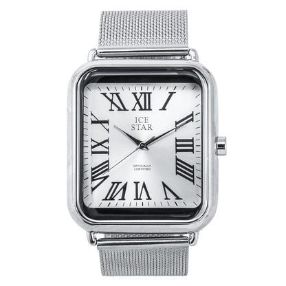 Classic 39mm Square Mesh Band Watch - 8382-MS