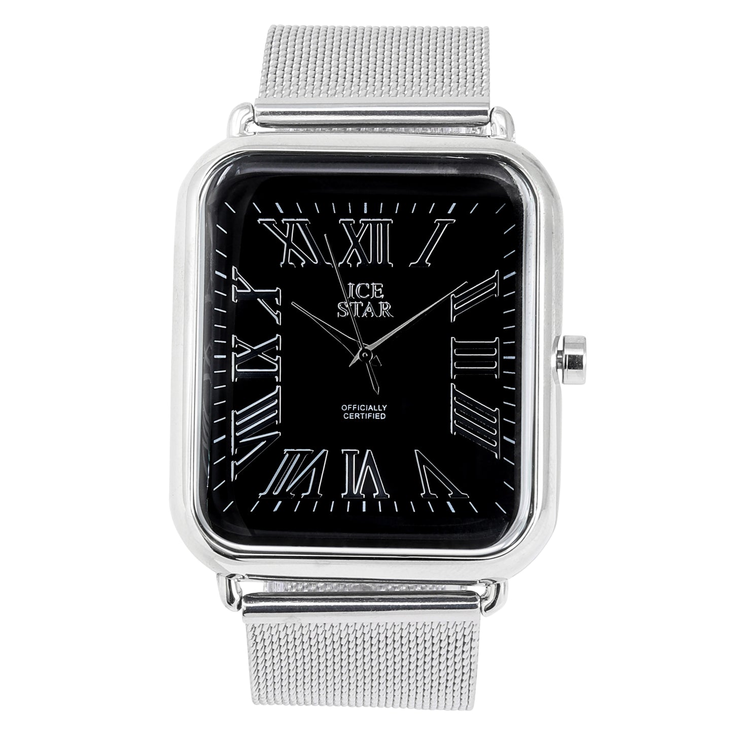Classic 39mm Square Mesh Band Watch - 8382-MS