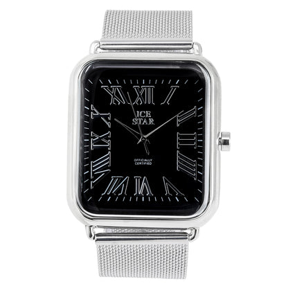 Classic 39mm Square Mesh Band Watch - 8382-MS