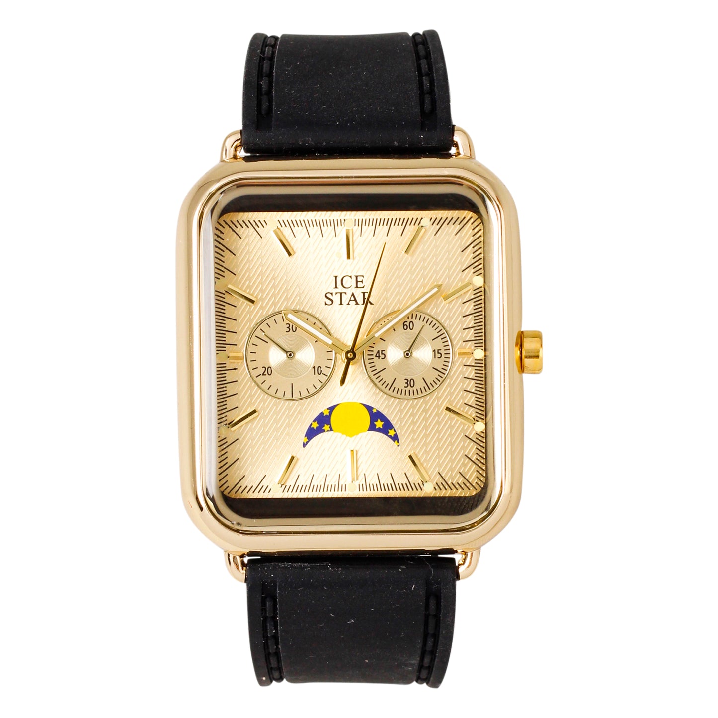 Classic 39mm Square Silicone Watch - 8382C-SB