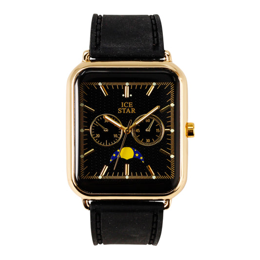 Classic 39mm Square Silicone Watch - 8382C-SB