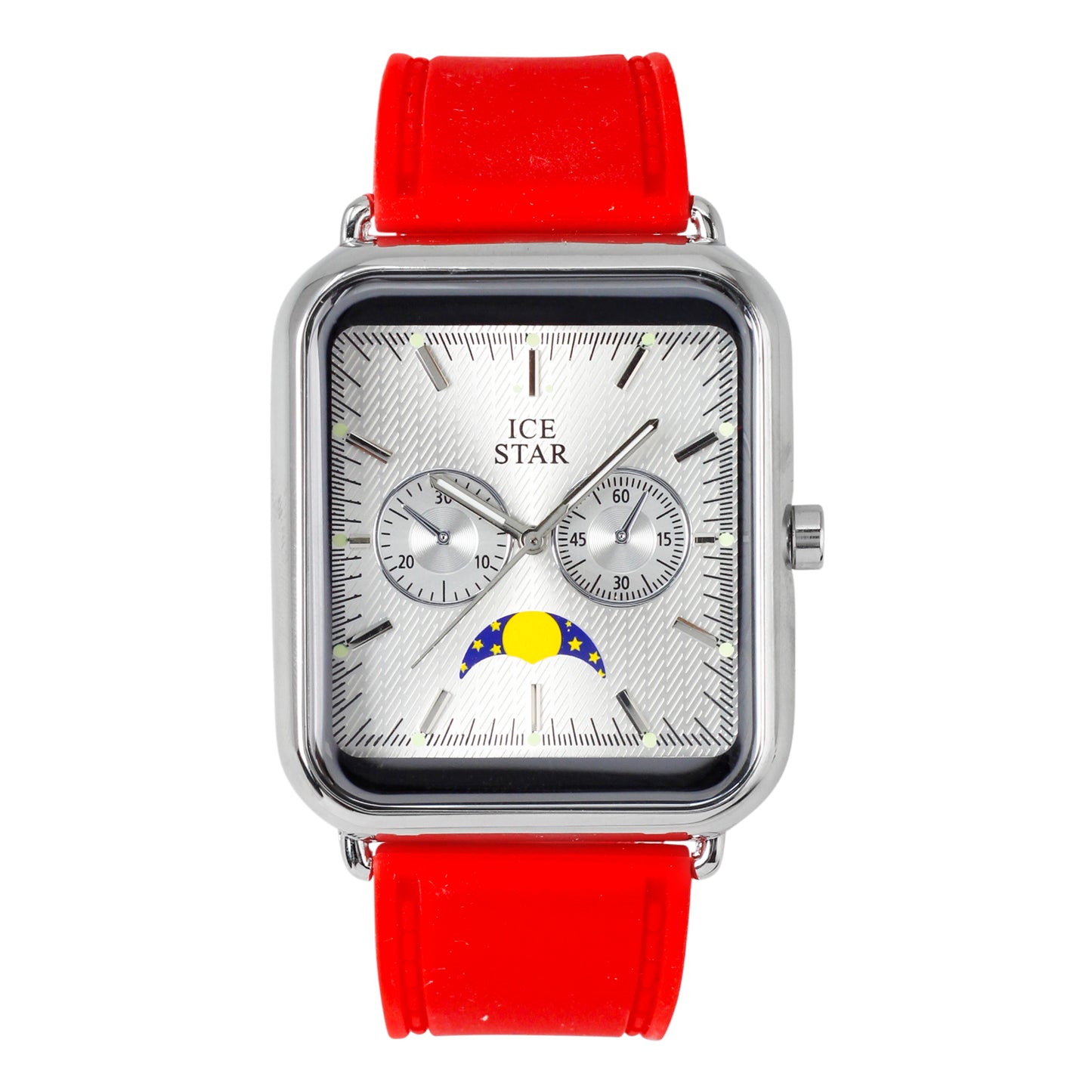Classic 39mm Square Silicone Watch - 8382C-SB
