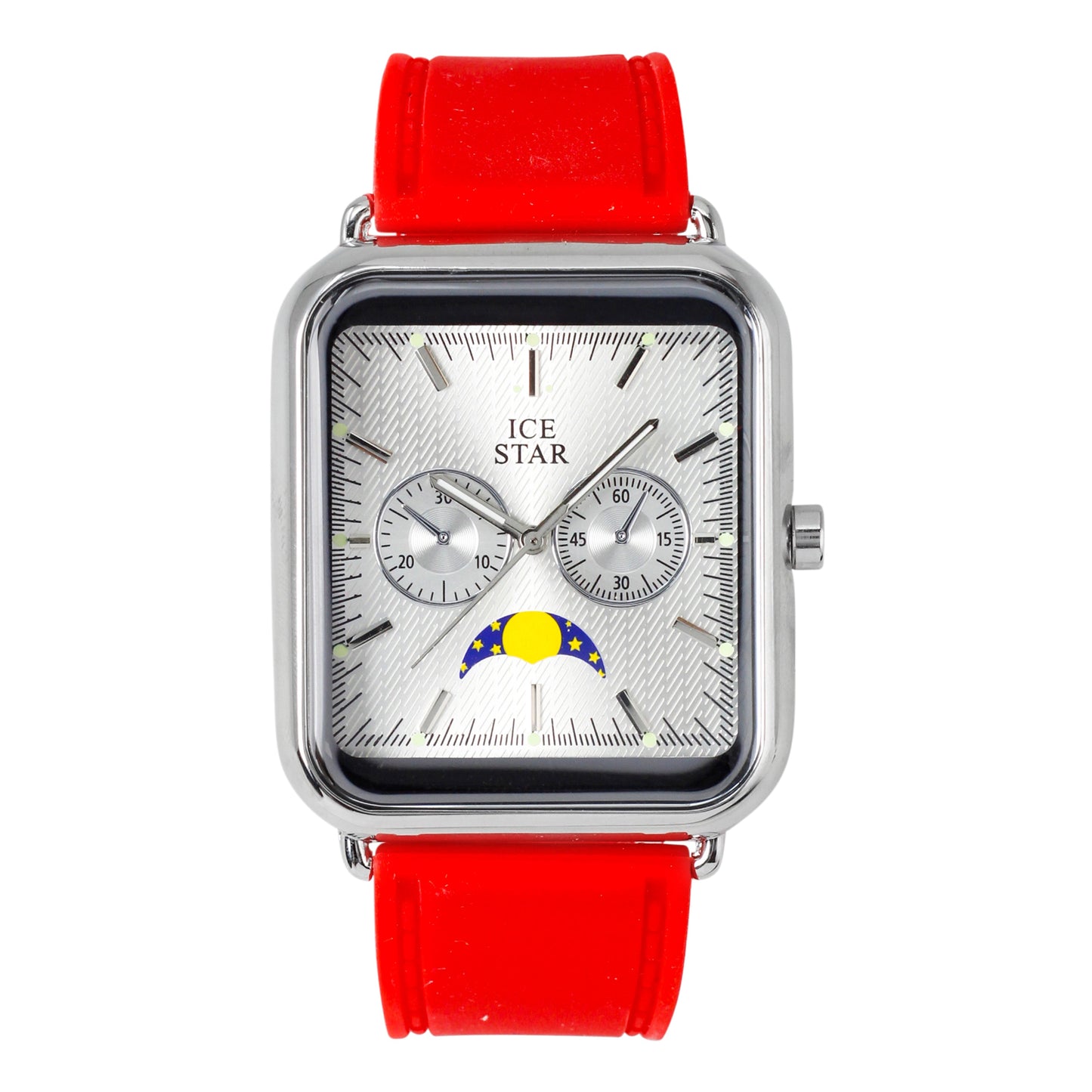 Classic 39mm Square Silicone Watch - 8382C-SB