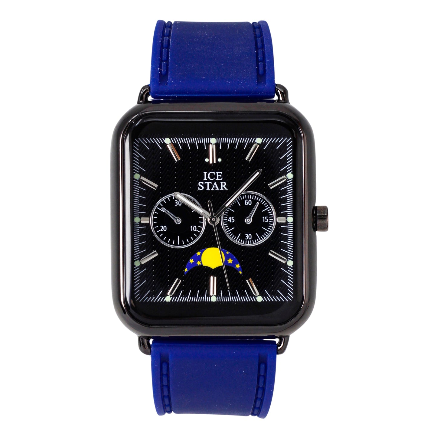 Classic 39mm Square Silicone Watch - 8382C-SB