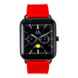 Classic 39mm Square Silicone Watch - 8382C-SB