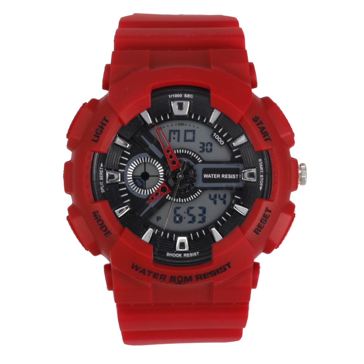 Digital 51mm Silicone Band Watch - 8648-DG