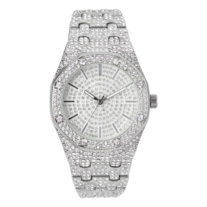 Urban Iced Out 42mm Metal Band Watch - 8651-MB