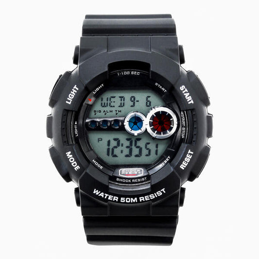 Digital 50mm Silicone Band Watch - 8789M-DG
