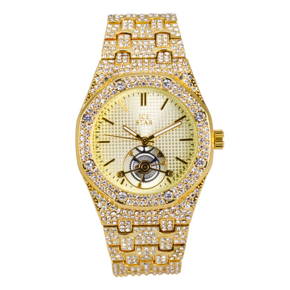 Urban Iced Out 42mm Metal Band Watch - 8832A-MB