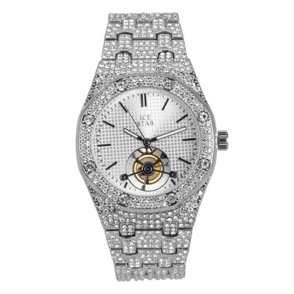 Urban Iced Out 42mm Metal Band Watch - 8832A-MB