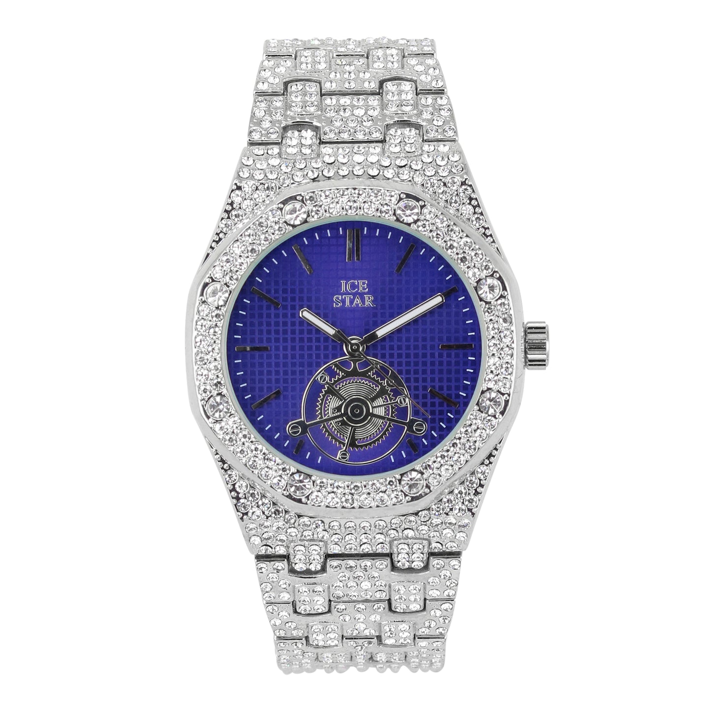 Urban Iced Out 42mm Metal Band Watch - 8832A-MB