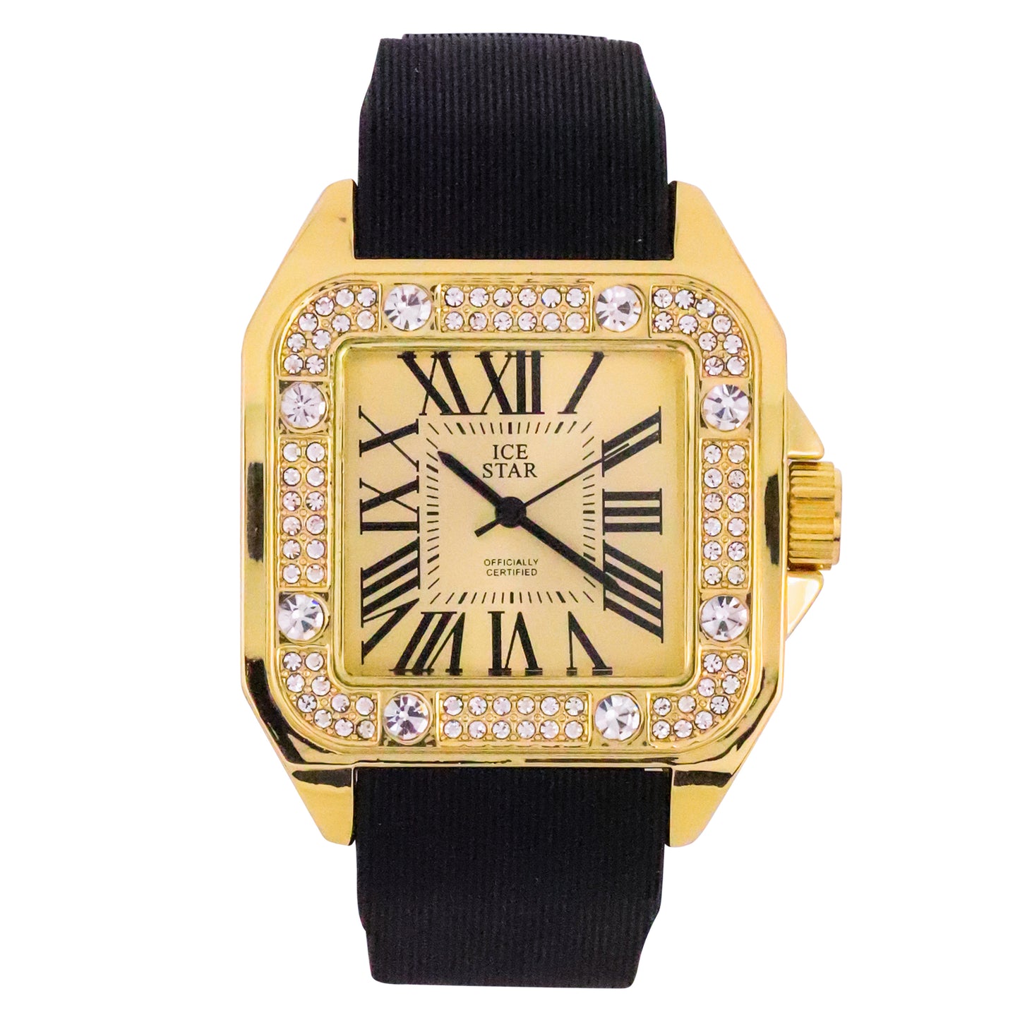 Urban 40mm Iced Out Square Watch - 8979B-SB