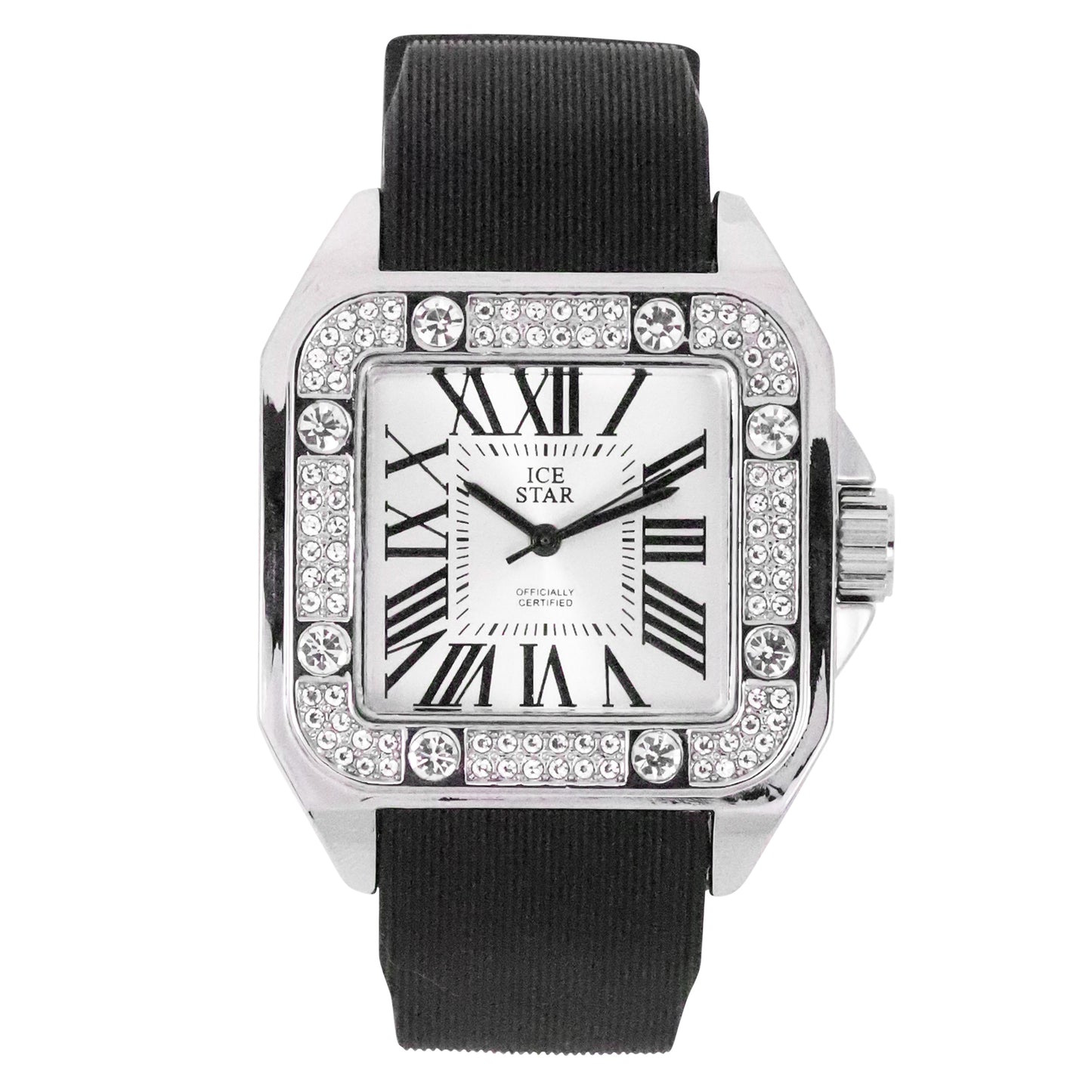 Urban 40mm Iced Out Square Watch - 8979B-SB