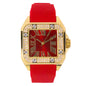 Urban 40mm Iced Out Square Watch - 8979B-SB