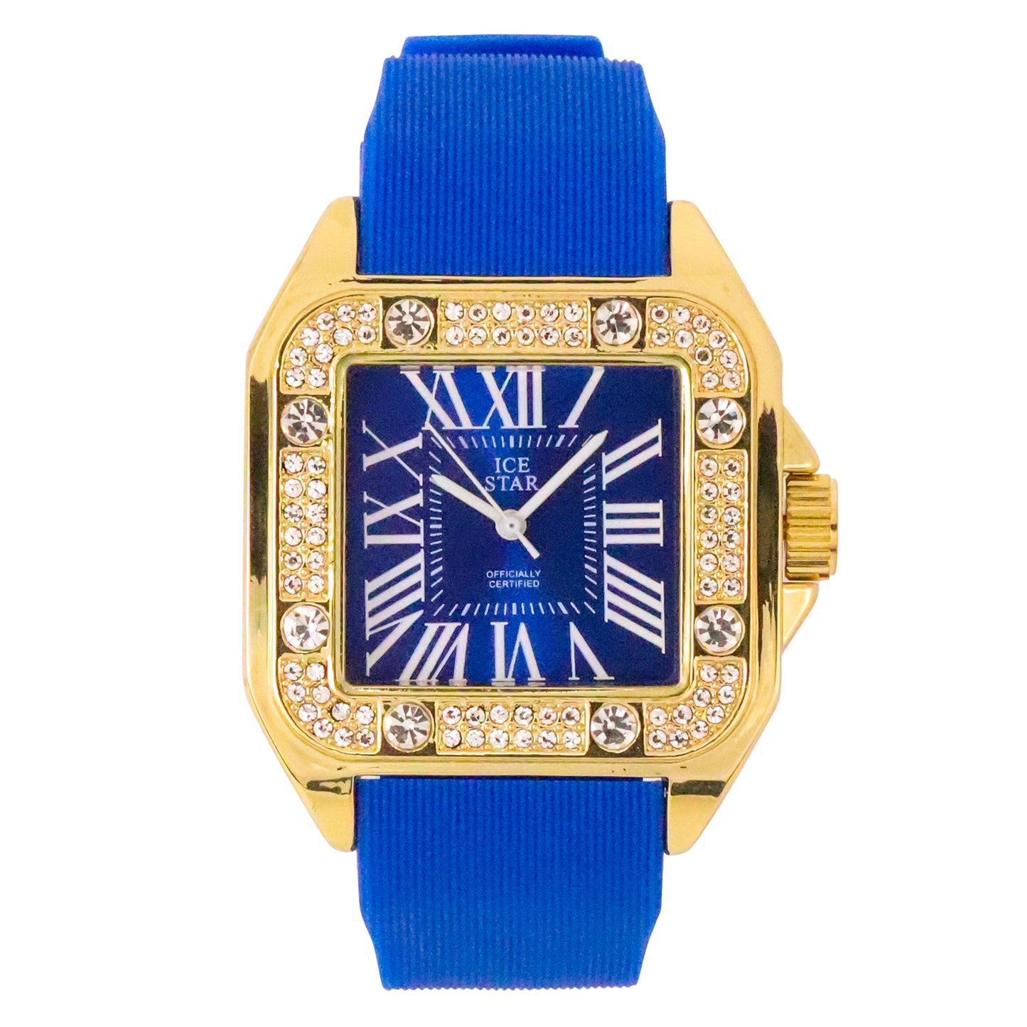 Urban 40mm Iced Out Square Watch - 8979B-SB