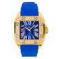 Urban 40mm Iced Out Square Watch - 8979B-SB