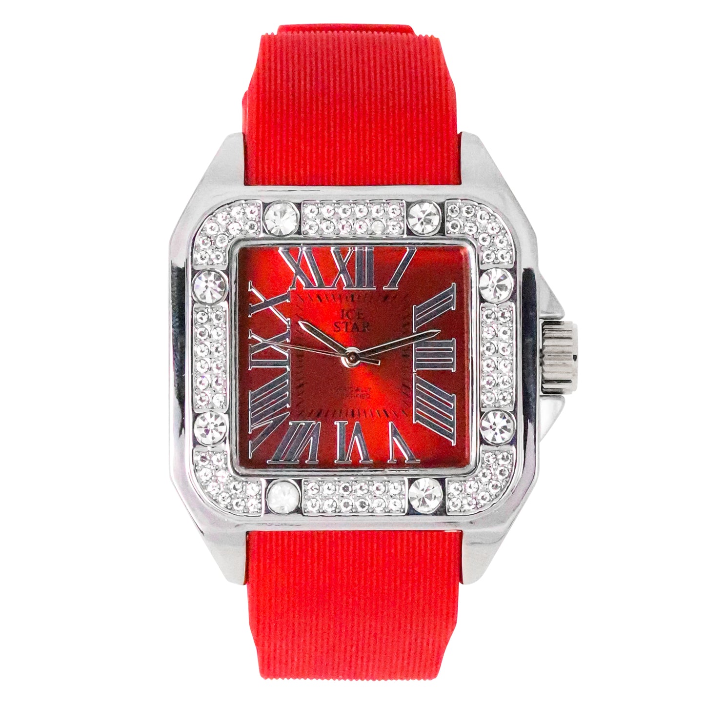 Urban 40mm Iced Out Square Watch - 8979B-SB