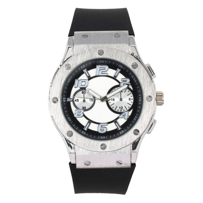 Mens Urban 44mm Silicone-Band Watch - 8985B-SB