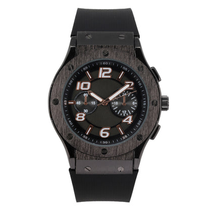 Mens Urban 44mm Silicone-Band Watch - 8985B-SB
