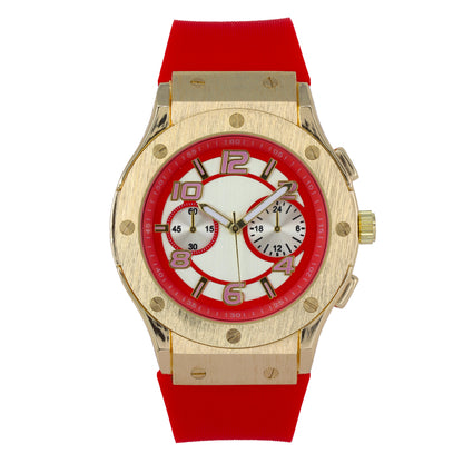 Mens Urban 44mm Silicone-Band Watch - 8985B-SB