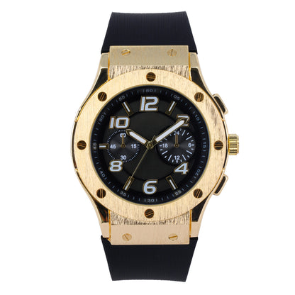 Mens Urban 44mm Silicone-Band Watch - 8985B-SB