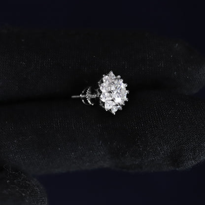 Diamond ring on a black velvet background