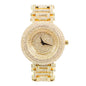 Urban Iced-Out Full Stone Metal Band Watch - 9108-MB