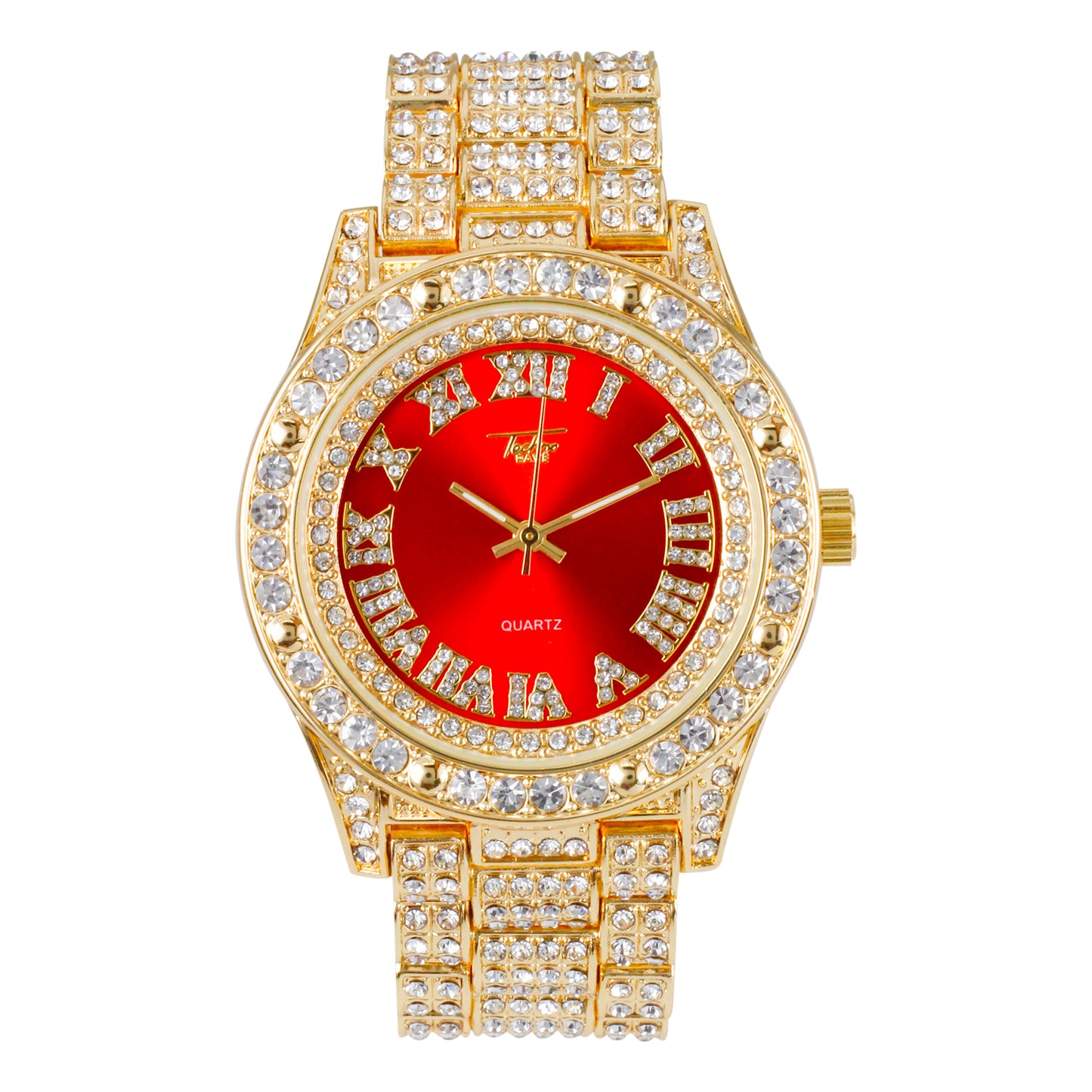 Urban Iced Out 43mm Metal Band Watch - 9165X-MB